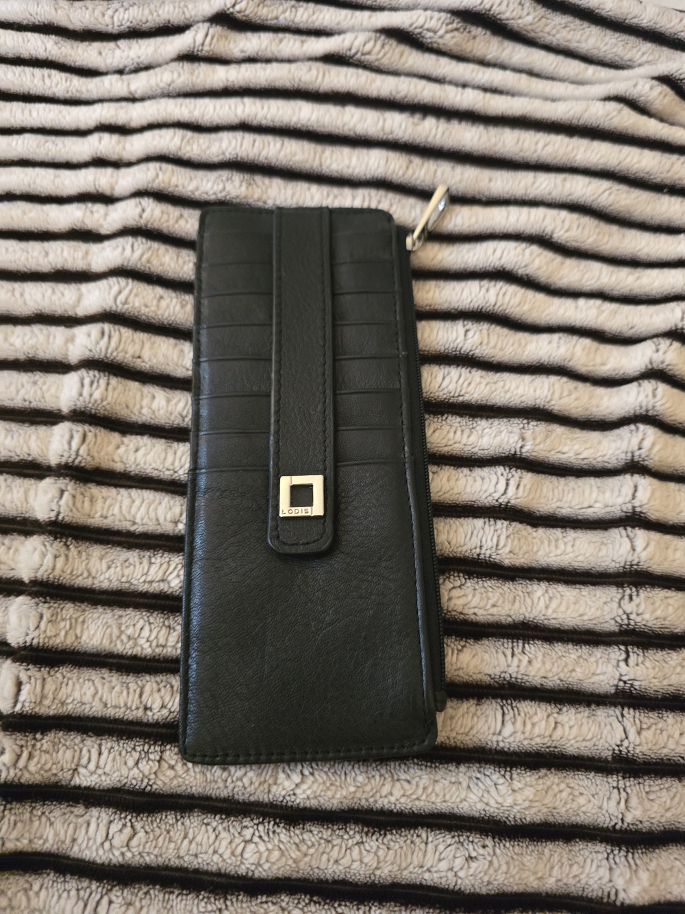 LODIS Black Long Wallet Card Holder (RFID)